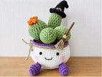 Crochet Witch Cactus Pot — handmade product image 7
