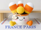 Crochet Candy Corn Pot — handmade product image 7