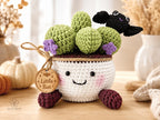 Little Bat Crochet Cactus Pot — handmade product image 1