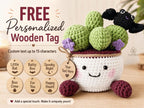 Little Bat Crochet Cactus Pot — handmade product image 2