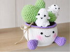 Crochet Ghost Cactus Pot — handmade product image 5