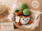 Pumpkin Crochet Cactus Pot — handmade product image 8