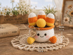 Crochet Candy Corn Pot — handmade product image 3