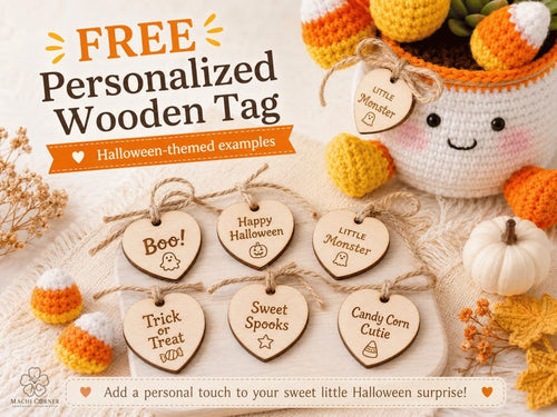 Crochet Candy Corn Pot — handmade product image 2