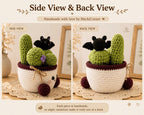 Little Bat Crochet Cactus Pot — handmade product image 6