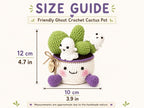 Crochet Ghost Cactus Pot — handmade product image 6