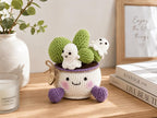 Crochet Ghost Cactus Pot — handmade product image 7